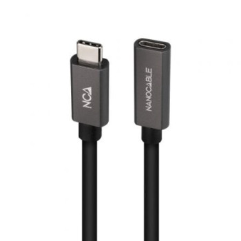 Cable Alargador USB 3.2 Nanocable 10.01.4400/ USB Tipo-C Macho - USB Tipo-C Hembra/ 50cm/ Negro Cable Alargador USB 3.2 Nanocable 10.01.4400/ USB Tipo-C Macho - USB Tipo-C Hembra/ 50cm/ Negro