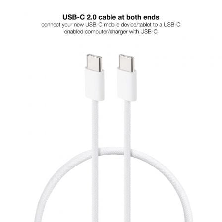 Cable USB 2.0 Tipo-C Nanocable 10.01.6001-CO/ USB Tipo-C Macho - USB Tipo-C Macho/ Hasta 60W/ 480Mbps/ 1m/ Blanco Cable USB 2.0 Tipo-C Nanocable 10.01.6001-CO/ USB Tipo-C Macho - USB Tipo-C Macho/ Hasta 60W/ 480Mbps/ 1m/ Blanco