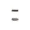 Cable USB 2.0 Tipo-C Nanocable 10.01.6001-CO/ USB Tipo-C Macho - USB Tipo-C Macho/ Hasta 60W/ 480Mbps/ 1m/ Blanco Cable USB 2.0 Tipo-C Nanocable 10.01.6001-CO/ USB Tipo-C Macho - USB Tipo-C Macho/ Hasta 60W/ 480Mbps/ 1m/ Blanco