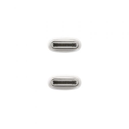 Cable USB 2.0 Tipo-C Nanocable 10.01.6001-CO/ USB Tipo-C Macho - USB Tipo-C Macho/ Hasta 60W/ 480Mbps/ 1m/ Blanco Cable USB 2.0 Tipo-C Nanocable 10.01.6001-CO/ USB Tipo-C Macho - USB Tipo-C Macho/ Hasta 60W/ 480Mbps/ 1m/ Blanco