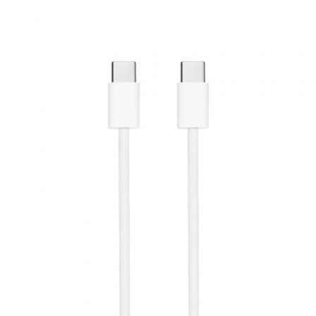 Cable USB 2.0 Tipo-C Nanocable 10.01.6002-CO/ USB Tipo-C Macho - USB Tipo-C Macho/ Hasta 60W/ 480Mbps/ 2m/ Blanco Cable USB 2.0 Tipo-C Nanocable 10.01.6002-CO/ USB Tipo-C Macho - USB Tipo-C Macho/ Hasta 60W/ 480Mbps/ 2m/ Blanco
