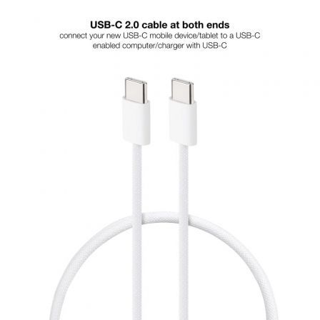 Cable USB 2.0 Tipo-C Nanocable 10.01.6002-CO/ USB Tipo-C Macho - USB Tipo-C Macho/ Hasta 60W/ 480Mbps/ 2m/ Blanco Cable USB 2.0 Tipo-C Nanocable 10.01.6002-CO/ USB Tipo-C Macho - USB Tipo-C Macho/ Hasta 60W/ 480Mbps/ 2m/ Blanco
