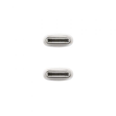 Cable USB 2.0 Tipo-C Nanocable 10.01.6002-CO/ USB Tipo-C Macho - USB Tipo-C Macho/ Hasta 60W/ 480Mbps/ 2m/ Blanco Cable USB 2.0 Tipo-C Nanocable 10.01.6002-CO/ USB Tipo-C Macho - USB Tipo-C Macho/ Hasta 60W/ 480Mbps/ 2m/ Blanco