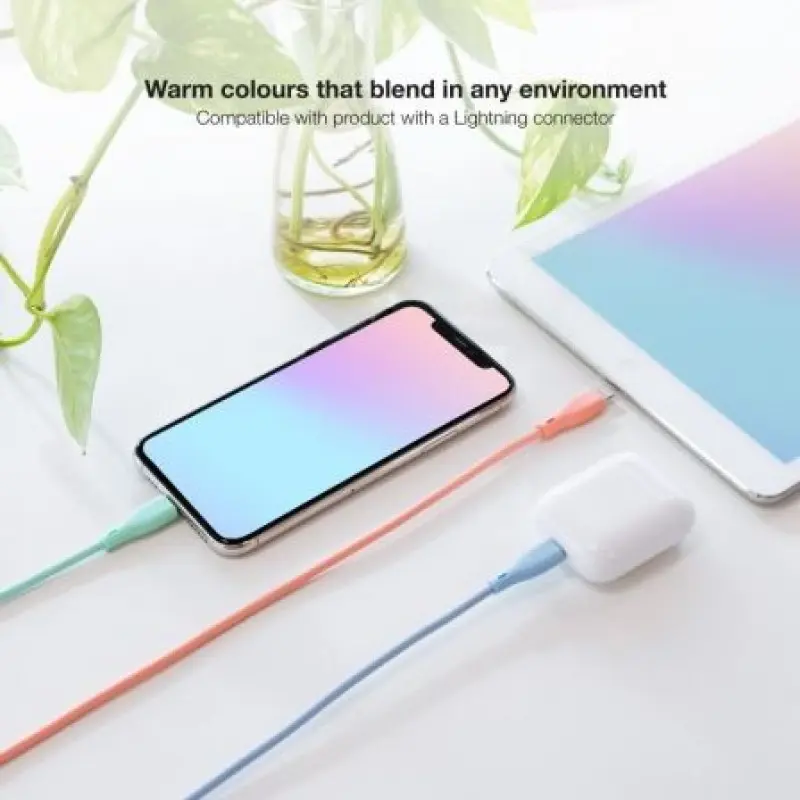 Cables USB 2.0 Lightning Nanocable 10.10.0401-A1/ USB Macho - Lightning Macho/ 1m/ 3 Unidades/ Rosa, Azul y Verde Cables USB 2.0 Lightning Nanocable 10.10.0401-A1/ USB Macho - Lightning Macho/ 1m/ 3 Unidades/ Rosa, Azul y Verde
