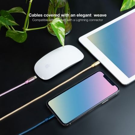 Cables USB 2.0 Lightning Nanocable 10.10.0401-CO2/ USB Macho - Lightning Macho/ 1m/ 3 Unidades/ Rosa, Dorado, Azul Pacífico Cables USB 2.0 Lightning Nanocable 10.10.0401-CO2/ USB Macho - Lightning Macho/ 1m/ 3 Unidades/ Rosa, Dorado, Azul Pacífico