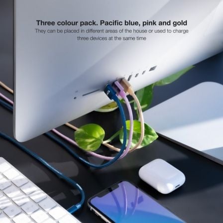 Cables USB 2.0 Lightning Nanocable 10.10.0401-CO2/ USB Macho - Lightning Macho/ 1m/ 3 Unidades/ Rosa, Dorado, Azul Pacífico Cables USB 2.0 Lightning Nanocable 10.10.0401-CO2/ USB Macho - Lightning Macho/ 1m/ 3 Unidades/ Rosa, Dorado, Azul Pacífico