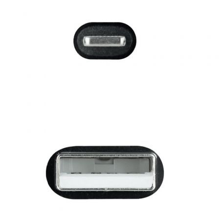 Cable USB 2.0 Lightning Nanocable 10.10.0401-COBK/ USB Macho - Lightning Macho/ 1m/ Negro Cable USB 2.0 Lightning Nanocable 10.10.0401-COBK/ USB Macho - Lightning Macho/ 1m/ Negro