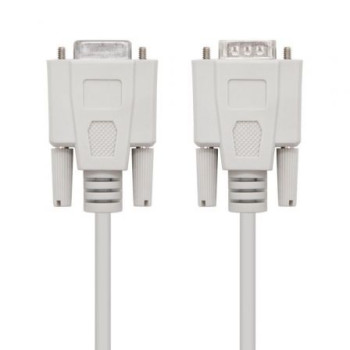 Cable Serie NULL Modem Nanocable 10.14.0502/ DB9 Macho - DB9 Hembra/ 1.8m/ Beige Cable Serie NULL Modem Nanocable 10.14.0502/ DB9 Macho - DB9 Hembra/ 1.8m/ Beige