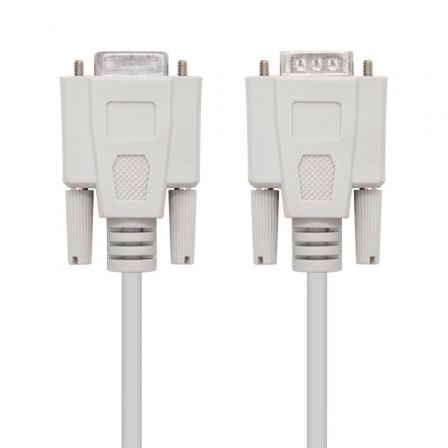 Cable Serie NULL Modem Nanocable 10.14.0502/ DB9 Macho - DB9 Hembra/ 1.8m/ Beige Cable Serie NULL Modem Nanocable 10.14.0502/ DB9 Macho - DB9 Hembra/ 1.8m/ Beige