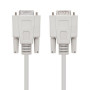Cable Serie NULL Modem Nanocable 10.14.0502/ DB9 Macho - DB9 Hembra/ 1.8m/ Beige