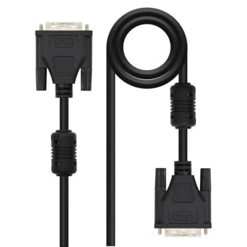 Cable DVI Dual Nanocable 10.15.0802/ DVI Macho - DVI Macho/ 1.8m/ Negro Cable DVI Dual Nanocable 10.15.0802/ DVI Macho - DVI Macho/ 1.8m/ Negro