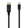 Cable Mini DisplayPort Nanocable 10.15.2402/ Mini DisplayPort Macho - DisplayPort Macho/ 2m/ Negro