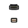 Cable Mini DisplayPort Nanocable 10.15.2402/ Mini DisplayPort Macho - DisplayPort Macho/ 2m/ Negro