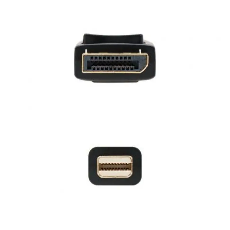 Cable Mini DisplayPort Nanocable 10.15.2402/ Mini DisplayPort Macho - DisplayPort Macho/ 2m/ Negro Cable Mini DisplayPort Nanocable 10.15.2402/ Mini DisplayPort Macho - DisplayPort Macho/ 2m/ Negro