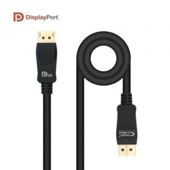 Cable DisplayPort 1.4 8K Nanocable 10.15.2502/ DisplayPort Macho - DisplayPort Macho/ 2m/ Certificado/ Negro Cable DisplayPort 1.4 8K Nanocable 10.15.2502/ DisplayPort Macho - DisplayPort Macho/ 2m/ Certificado/ Negro