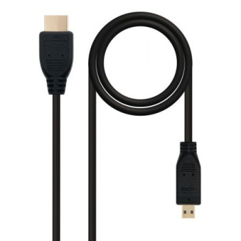 Cable Micro HDMI Nanocable 10.15.3502/ HDMI Macho - Micro HDMI Macho/ 1.8m/ Negro Cable Micro HDMI Nanocable 10.15.3502/ HDMI Macho - Micro HDMI Macho/ 1.8m/ Negro