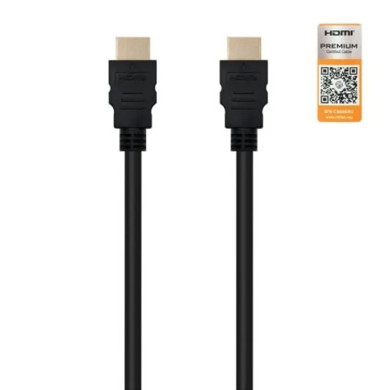 Cable HDMI 2.0 4K Nanocable 10.15.3600/ HDMI Macho - HDMI Macho/ 50cm/ Certificado/ Negro Cable HDMI 2.0 4K Nanocable 10.15.3600/ HDMI Macho - HDMI Macho/ 50cm/ Certificado/ Negro