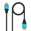 Cable HDMI 2.0 4K Nanocable 10.15.3700/ HDMI Macho - HDMI Macho/ 0.5m/ Negro/ Azul Cable HDMI 2.0 4K Nanocable 10.15.3700/ HDMI Macho - HDMI Macho/ 0.5m/ Negro/ Azul