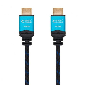 Cable HDMI 2.0 4K Nanocable 10.15.3701/ HDMI Macho - HDMI Macho/ 1m/ Negro/ Azul Cable HDMI 2.0 4K Nanocable 10.15.3701/ HDMI Macho - HDMI Macho/ 1m/ Negro/ Azul