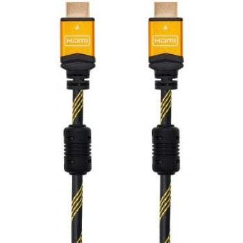 Cable HDMI 2.0 4K Nanocable 10.15.1602/ HDMI Macho - HDMI Macho/ 1.5m/ Negro/ Naranja Cable HDMI 2.0 4K Nanocable 10.15.1602/ HDMI Macho - HDMI Macho/ 1.5m/ Negro/ Naranja