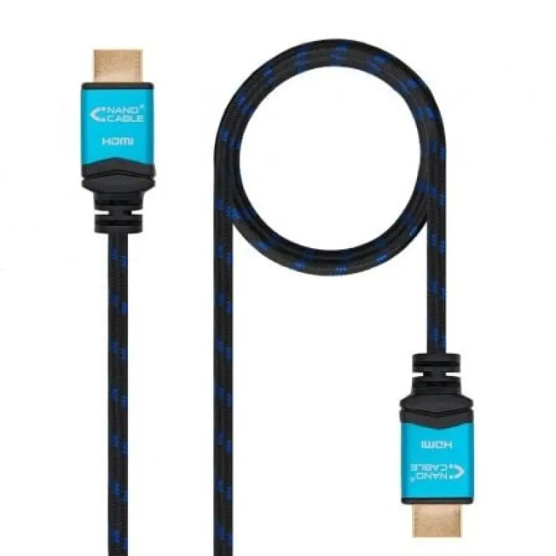 Cable HDMI 2.0 4K Nanocable 10.15.3705/ HDMI Macho - HDMI Macho/ 5m/ Negro/ Azul Cable HDMI 2.0 4K Nanocable 10.15.3705/ HDMI Macho - HDMI Macho/ 5m/ Negro/ Azul