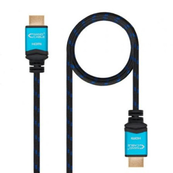Cable HDMI 2.0 4K Nanocable 10.15.3710/ HDMI Macho - HDMI Macho/ 10m/ Negro/ Azul Cable HDMI 2.0 4K Nanocable 10.15.3710/ HDMI Macho - HDMI Macho/ 10m/ Negro/ Azul