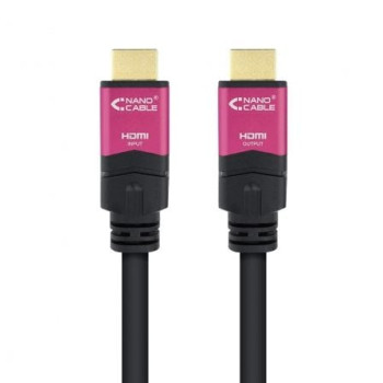 Cable HDMI 2.0 4K Nanocable 10.15.3715/ HDMI Macho - HDMI Macho/ 15m/ Negro Cable HDMI 2.0 4K Nanocable 10.15.3715/ HDMI Macho - HDMI Macho/ 15m/ Negro