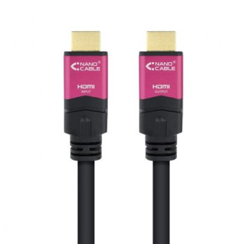 Cable HDMI 2.0 4K Nanocable 10.15.3725/ HDMI Macho - HDMI Macho/ 25m/ Negro Cable HDMI 2.0 4K Nanocable 10.15.3725/ HDMI Macho - HDMI Macho/ 25m/ Negro