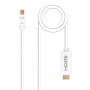 Cable Mini DisplayPort Nanocable 10.15.4002/ Mini DisplayPort Macho - HDMI Macho/ 2m/ Blanco