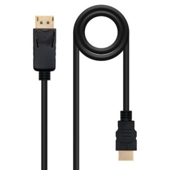 Cable Conversor Nanocable 10.15.4303/ DisplayPort Macho - HDMI Macho/ 3m/ Negro Cable Conversor Nanocable 10.15.4303/ DisplayPort Macho - HDMI Macho/ 3m/ Negro