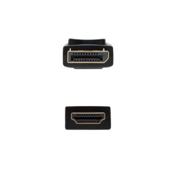 Cable Conversor Nanocable 10.15.4303/ DisplayPort Macho - HDMI Macho/ 3m/ Negro Cable Conversor Nanocable 10.15.4303/ DisplayPort Macho - HDMI Macho/ 3m/ Negro