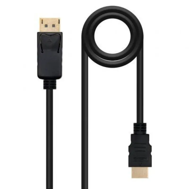 Cable DisplayPort Nanocable 10.15.4305/ DisplayPort Macho - HDMI Macho/ 5m/ Negro Cable DisplayPort Nanocable 10.15.4305/ DisplayPort Macho - HDMI Macho/ 5m/ Negro