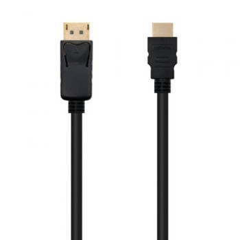 Cable Conversor Nanocable 10.15.4310/ Displayport Macho - HDMI Macho/ 10m/ Negro Cable Conversor Nanocable 10.15.4310/ Displayport Macho - HDMI Macho/ 10m/ Negro