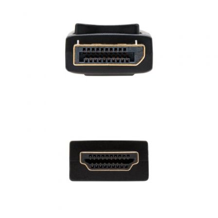 Cable Conversor Nanocable 10.15.4310/ Displayport Macho - HDMI Macho/ 10m/ Negro Cable Conversor Nanocable 10.15.4310/ Displayport Macho - HDMI Macho/ 10m/ Negro