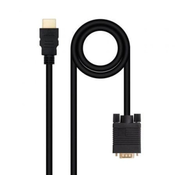 Cable Conversor Nanocable 10.15.4348/ HDMI Macho - VGA Macho/ 1.8m/ Negro Cable Conversor Nanocable 10.15.4348/ HDMI Macho - VGA Macho/ 1.8m/ Negro