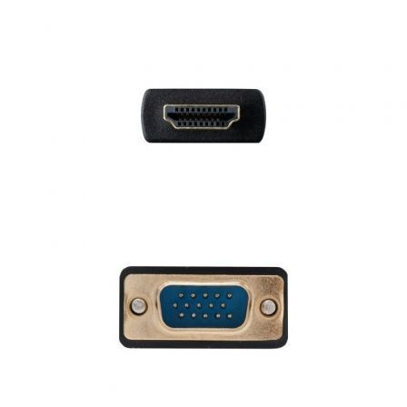 Cable Conversor Nanocable 10.15.4348/ HDMI Macho - VGA Macho/ 1.8m/ Negro Cable Conversor Nanocable 10.15.4348/ HDMI Macho - VGA Macho/ 1.8m/ Negro