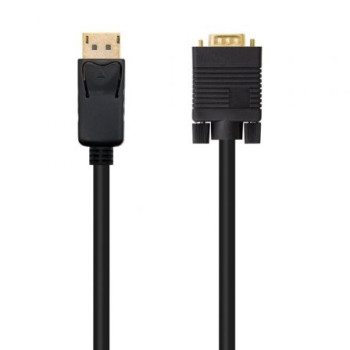 Cable Conversor Nanocable 10.15.4401/ DisplayPort Macho - VGA Macho/ 1m/ Negro Cable Conversor Nanocable 10.15.4401/ DisplayPort Macho - VGA Macho/ 1m/ Negro
