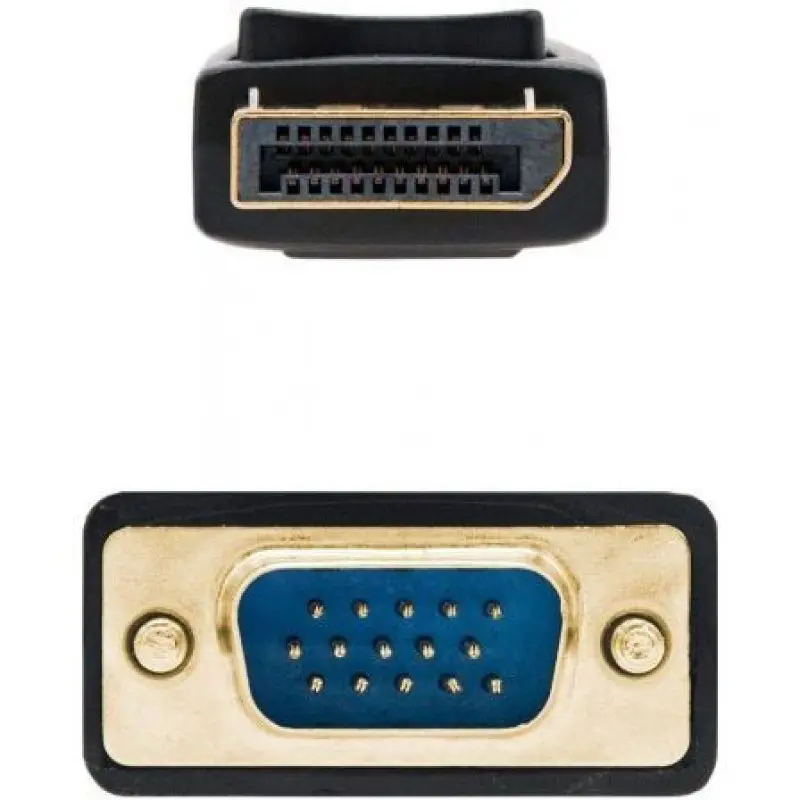 Cable Conversor Nanocable 10.15.4402/ DisplayPort Macho - VGA Macho/ 2m/ Negro Cable Conversor Nanocable 10.15.4402/ DisplayPort Macho - VGA Macho/ 2m/ Negro