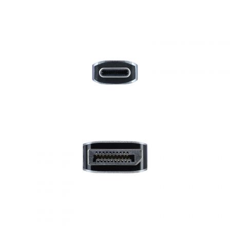 Cable Conversor Nanocable 10.15.5002/ USB Tipo-C Macho - Displayport Macho/ 1.8m/ Negro Cable Conversor Nanocable 10.15.5002/ USB Tipo-C Macho - Displayport Macho/ 1.8m/ Negro