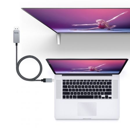 Cable Conversor Nanocable 10.15.5002/ USB Tipo-C Macho - Displayport Macho/ 1.8m/ Negro Cable Conversor Nanocable 10.15.5002/ USB Tipo-C Macho - Displayport Macho/ 1.8m/ Negro