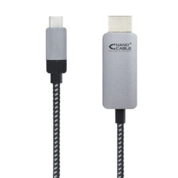 Cable Conversor Nanocable 10.15.5102/ USB Tipo-C Macho - HDMI Macho/ 1.8m/ Negro Cable Conversor Nanocable 10.15.5102/ USB Tipo-C Macho - HDMI Macho/ 1.8m/ Negro