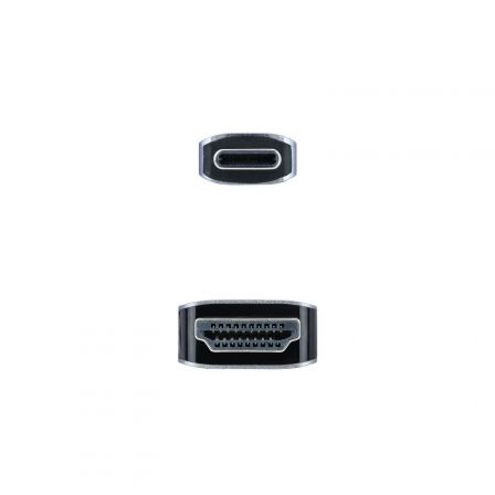 Cable Conversor Nanocable 10.15.5102/ USB Tipo-C Macho - HDMI Macho/ 1.8m/ Negro Cable Conversor Nanocable 10.15.5102/ USB Tipo-C Macho - HDMI Macho/ 1.8m/ Negro