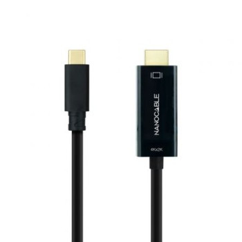 Cable Conversor Nanocable 10.15.5133/ USB Tipo-C Macho - HDMI Macho/ 3m/ Negro Cable Conversor Nanocable 10.15.5133/ USB Tipo-C Macho - HDMI Macho/ 3m/ Negro