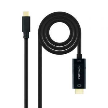 Cable Conversor Nanocable 10.15.5133/ USB Tipo-C Macho - HDMI Macho/ 3m/ Negro Cable Conversor Nanocable 10.15.5133/ USB Tipo-C Macho - HDMI Macho/ 3m/ Negro