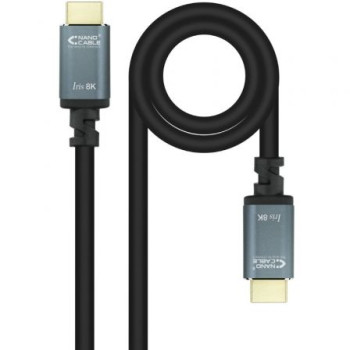 Cable HDMI 2.1 IRIS 8K Nanocable 10.15.8010/ HDMI Macho - HDMI Macho/ 10m/ Negro Cable HDMI 2.1 IRIS 8K Nanocable 10.15.8010/ HDMI Macho - HDMI Macho/ 10m/ Negro