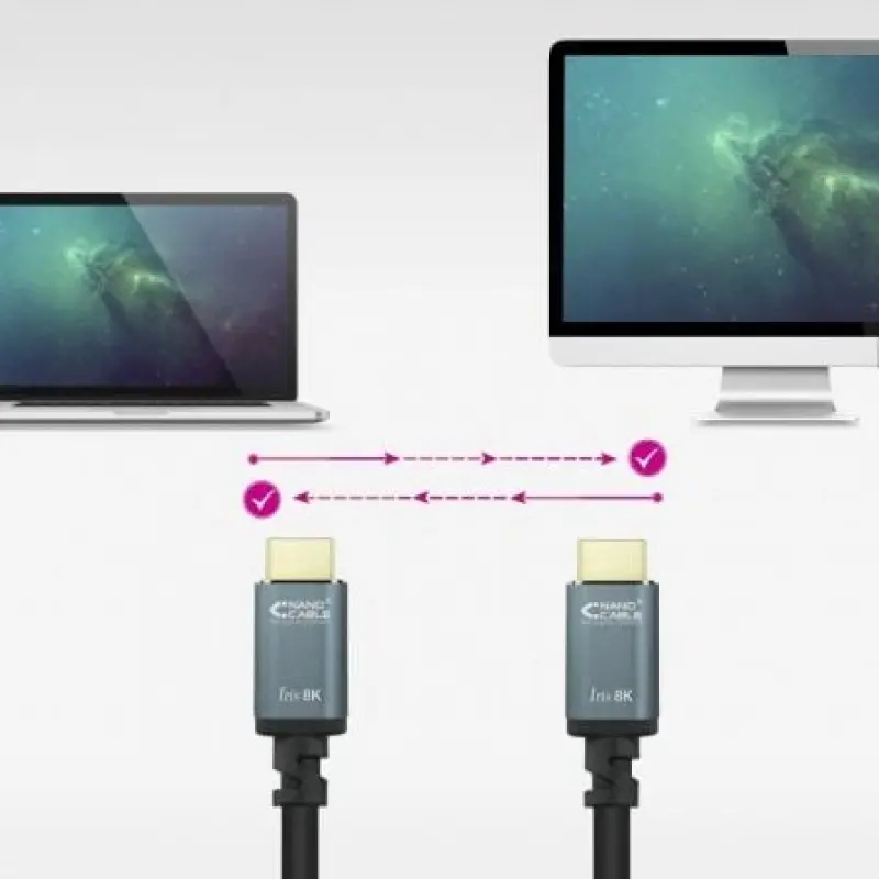 Cable HDMI 2.1 IRIS 8K Nanocable 10.15.8010/ HDMI Macho - HDMI Macho/ 10m/ Negro Cable HDMI 2.1 IRIS 8K Nanocable 10.15.8010/ HDMI Macho - HDMI Macho/ 10m/ Negro
