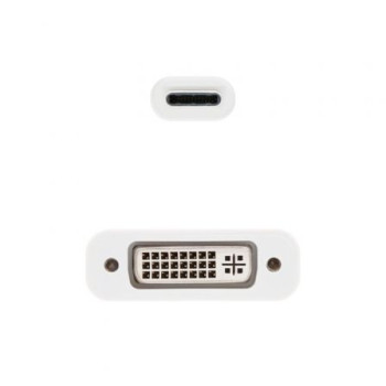 Conversor Nanocable 10.16.4103/ USB Tipo-C Macho - DVI-D (24+1) Hembra/ 15cm/ Blanco Conversor Nanocable 10.16.4103/ USB Tipo-C Macho - DVI-D (24+1) Hembra/ 15cm/ Blanco