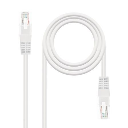 Cable de Red RJ45 UTP Nanocable 10.20.0102-W Cat.5e/ 2m/ Blanco Cable de Red RJ45 UTP Nanocable 10.20.0102-W Cat.5e/ 2m/ Blanco