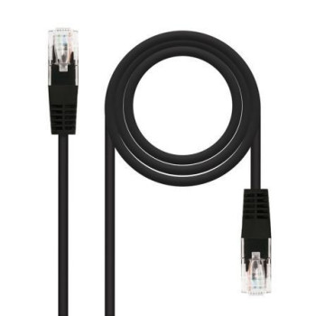 Cable de Red RJ45 UTP Nanocable 10.20.0401-BK/ Cat.6/ 1m/ Negro Cable de Red RJ45 UTP Nanocable 10.20.0401-BK/ Cat.6/ 1m/ Negro