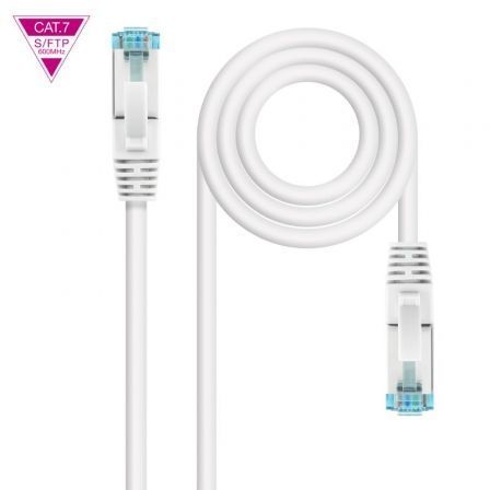 Cable de Red RJ45 SFTP Nanocable 10.20.1700-L25-W Cat.7/ LSZH/ 25cm/ Blanco Cable de Red RJ45 SFTP Nanocable 10.20.1700-L25-W Cat.7/ LSZH/ 25cm/ Blanco